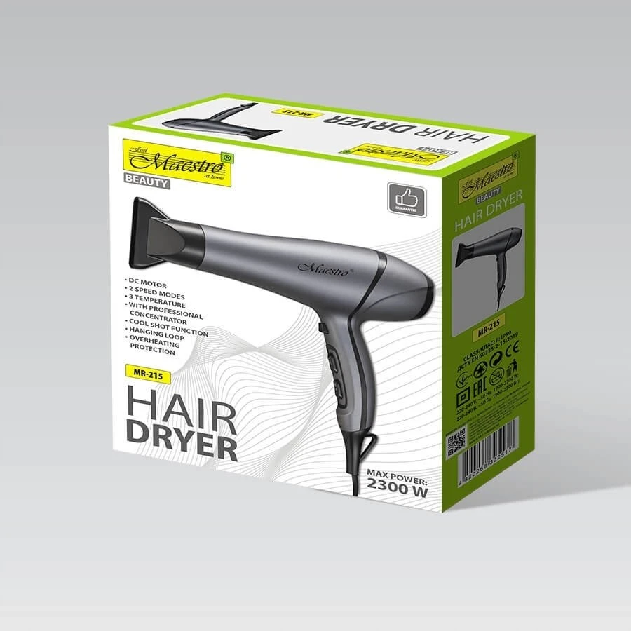 Plaukų džiovintuvas 2300W MAESTRO MR-215
