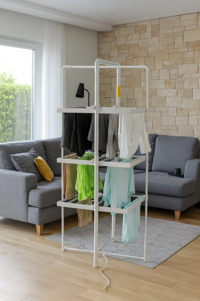 Adler | Foldable Electric Clothes Dryer | AD 7829 | 300 W | Sidabrinis/Baltas