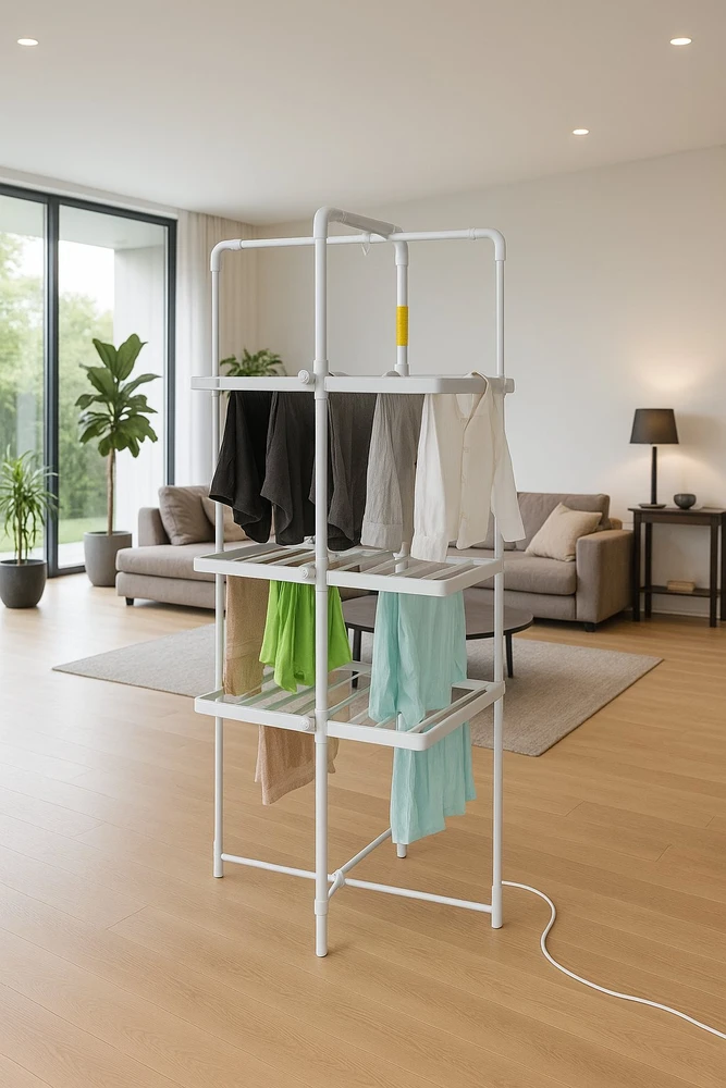 Adler | Foldable Electric Clothes Dryer | AD 7829 | 300 W | Sidabrinis/Baltas