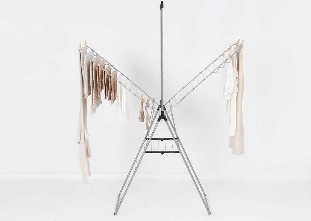 Brabantia HangOn skalbinių džiov., 25m + pakaba - Metallic Pilkas
