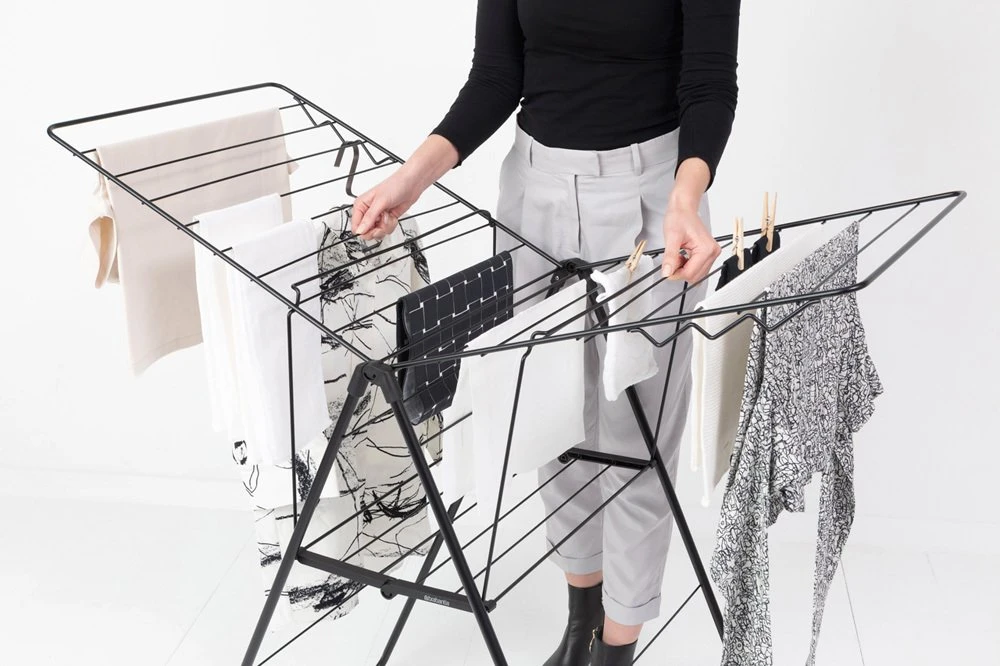 Brabantia Skalbinių džiovyklė HangOn, 20m - Matt Juodas