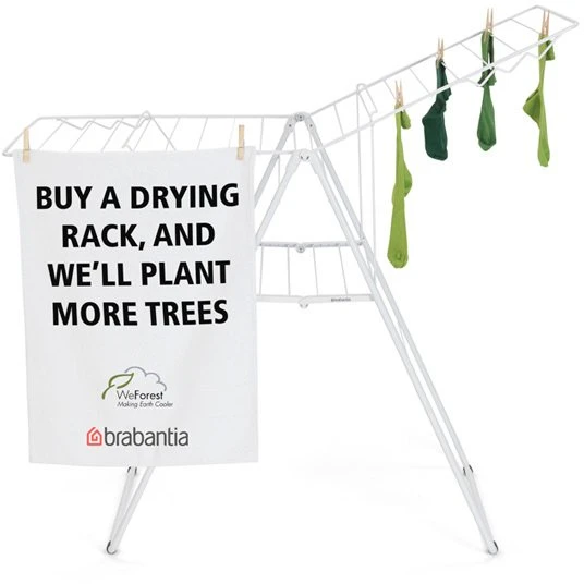 Brabantia Skalbinių džiovyklė HangOn, 20m - Baltas