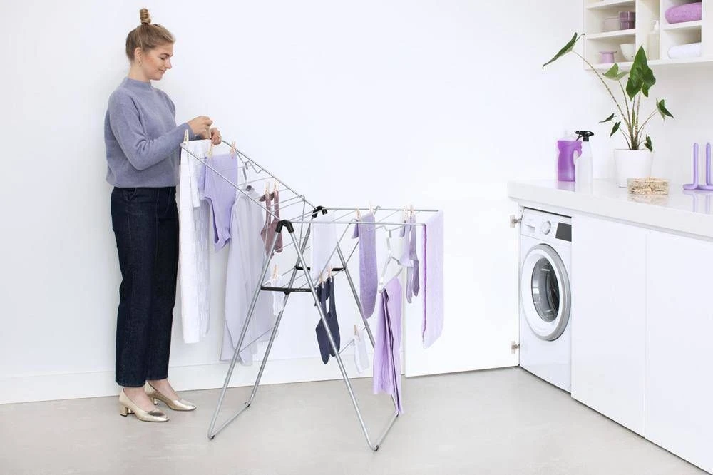 Brabantia Skalbinių džiovyklė HangOn, 15m - Metallic Pilkas