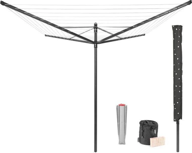 Brabantia Besisukanti džiovyklė Lift-O-Matic 50 m - Anthracite