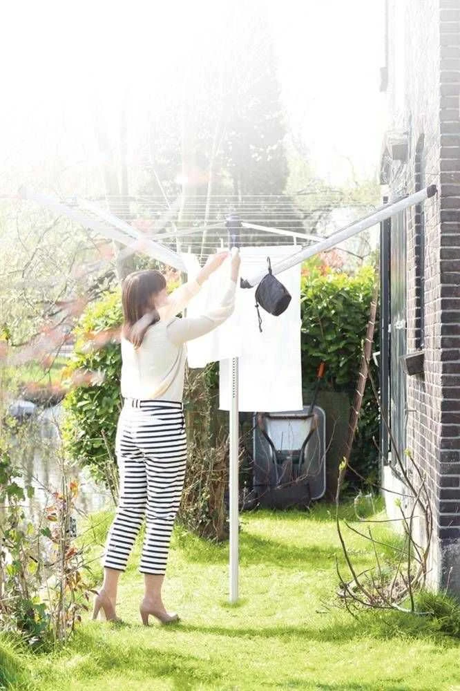 Brabantia Besisukanti džiov. Lift-O-Matic Ad. 50 m - Metallic Pilkas