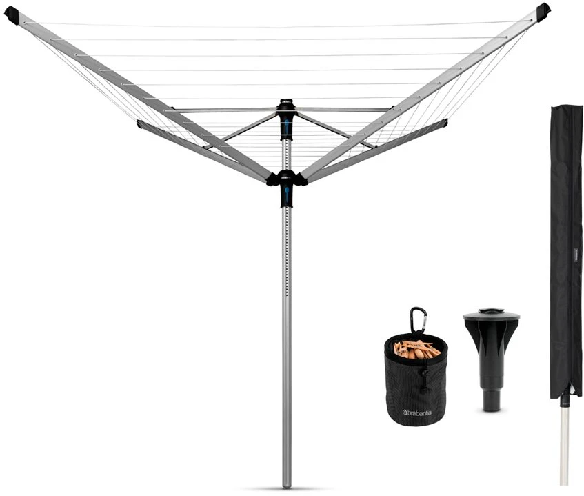 Brabantia Besisukanti džiov.Lift-O-Matic Ad. 60 m - Metallic Pilkas
