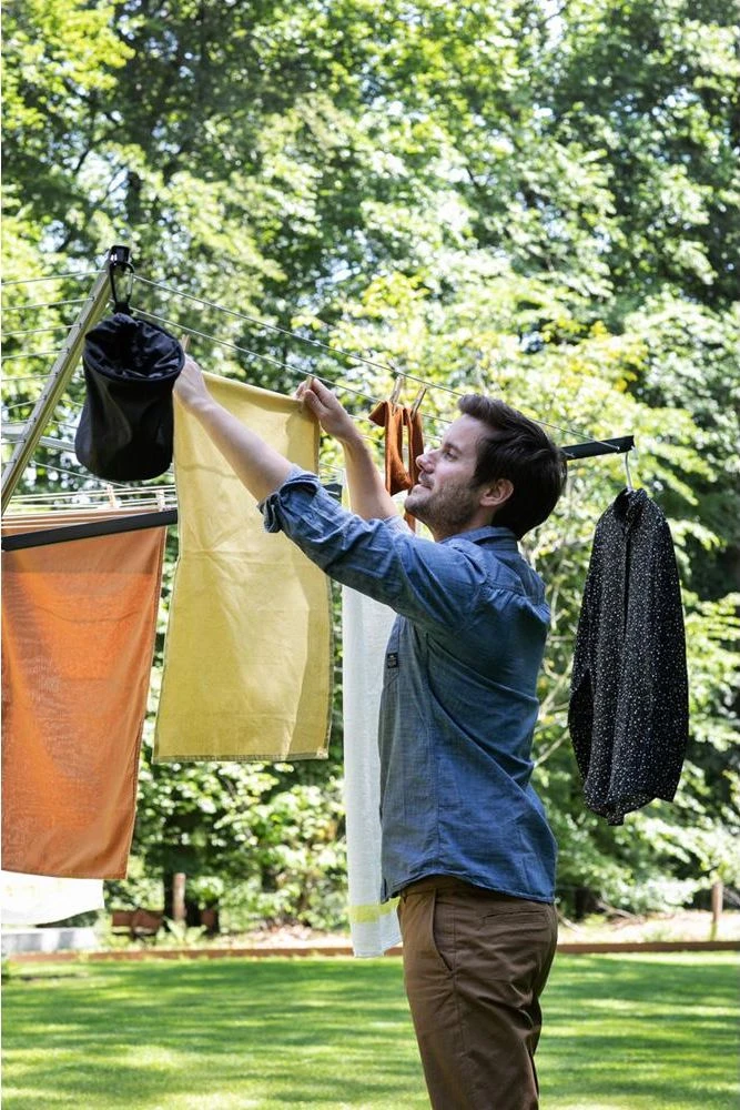 Brabantia Besis. džiovyklė. Lift-O-Matic 50 m su vamzdžiu - Antracitas