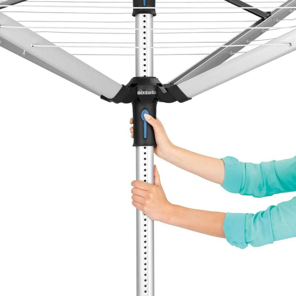 Brabantia Besisukanti džiov. Lift-O-Matic Ad. 50 m - Metallic Pilkas