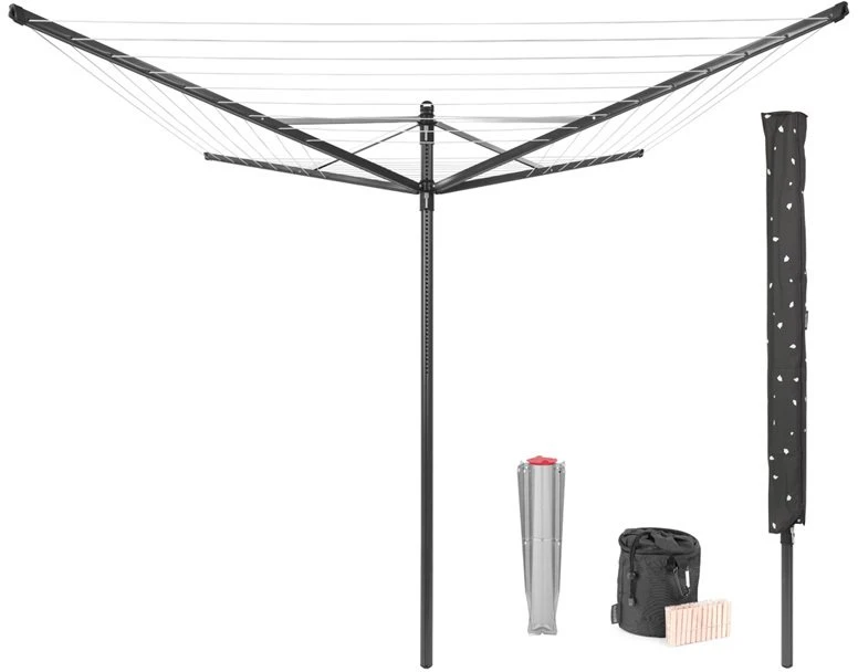 Brabantia Besisukanti džiovyklė Lift-O-Matic 50 m - Anthracite