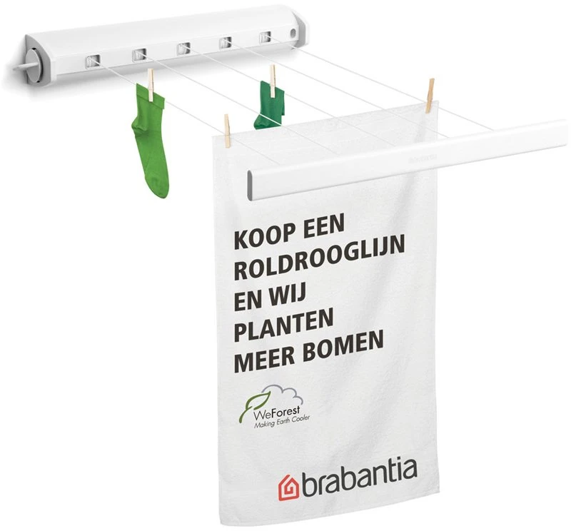 Brabantia Ištraukiama džiovyklė 22 m - Baltas
