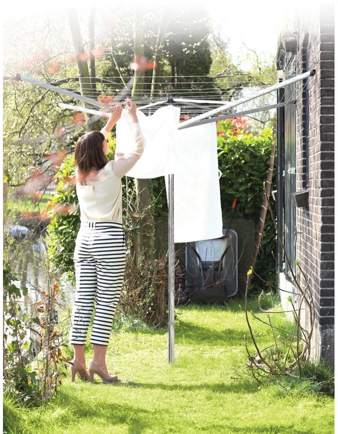 Brabantia Besisukanti džiov. Topspinner 40 m - Metallic Pilkas