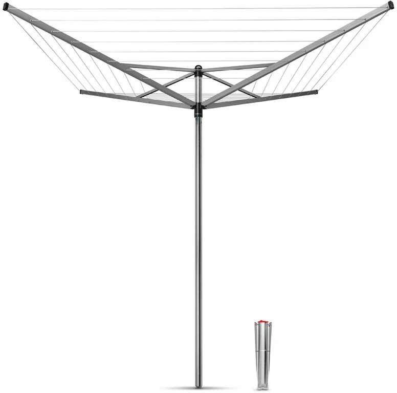 Brabantia Besisukanti džiov. Topspinner 40 m - Metallic Pilkas