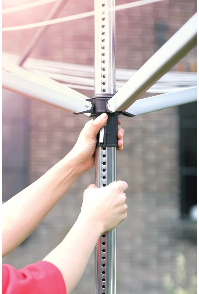 Brabantia Besisukanti džiov. Topspinner 40 m - Metallic Pilkas