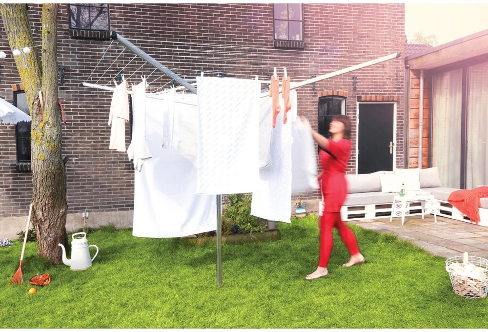 Brabantia Besisukanti džiov. Topspinner 40 m - Metallic Pilkas