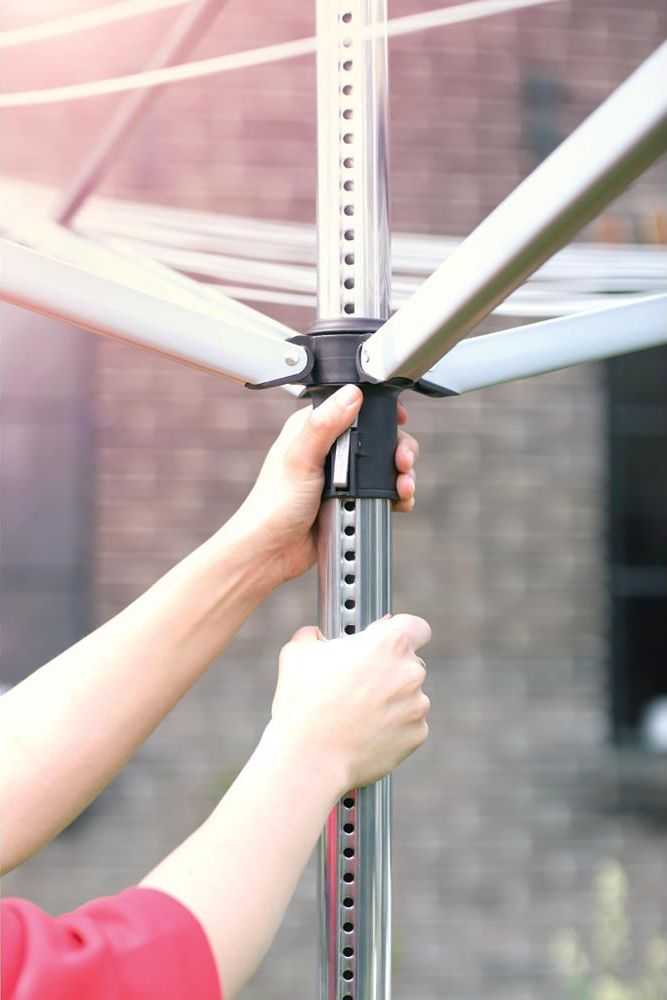 Brabantia Besisukanti džiov. Topspinner 40 m - Metallic Pilkas