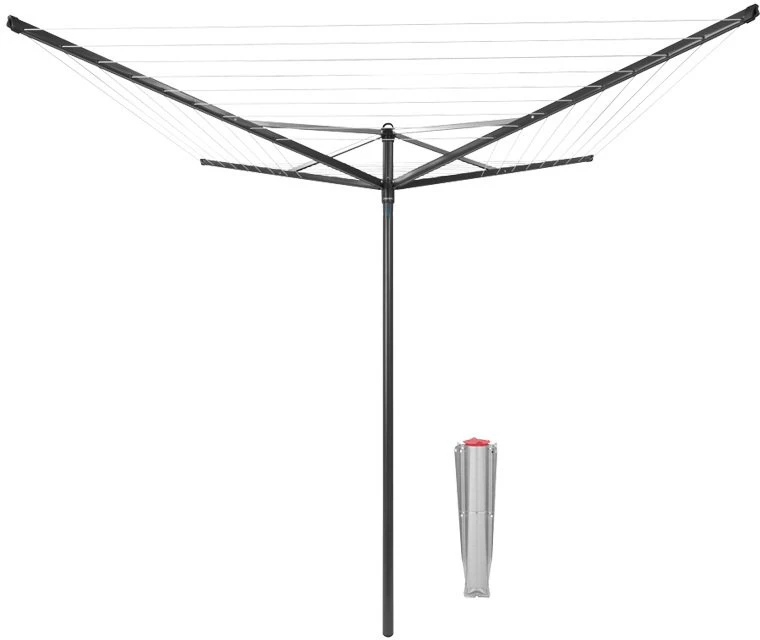 Brabantia Besis. džiovyklė. Viršutinis suktukas 50 m. metalinė g. - Antracitas