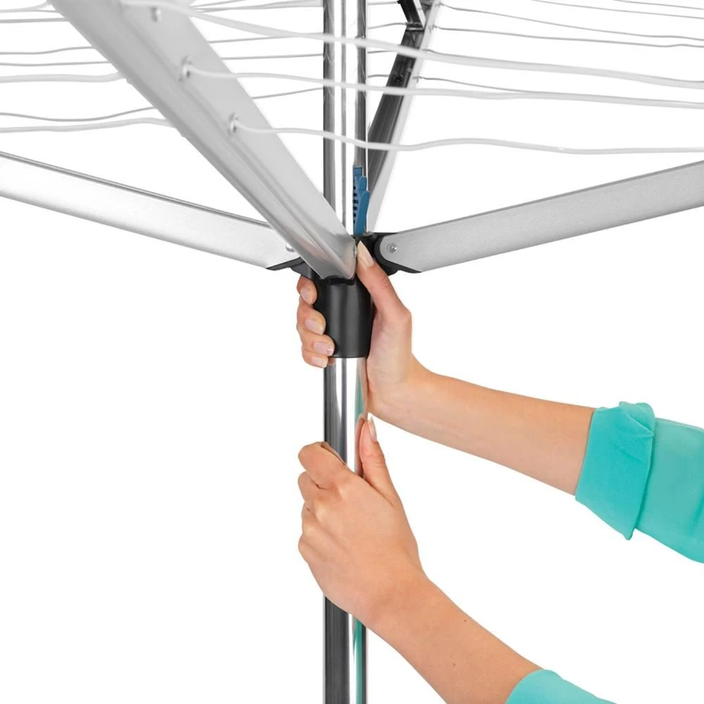 Brabantia Besisuk. Džiovyklė Topspinner 60 m - Metallic Pilkas