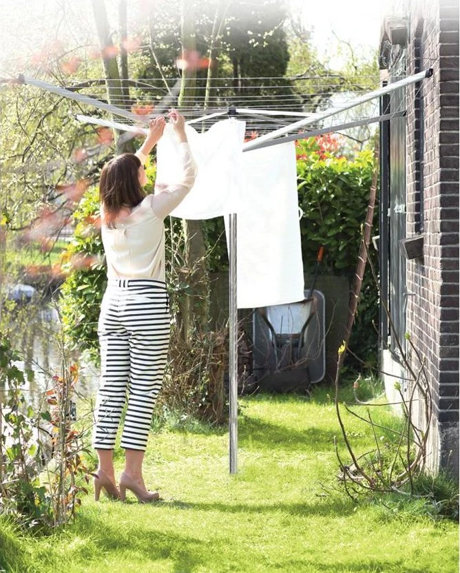Brabantia Besis. džiov. Topspinner 50 m met. str. - Metallic Pilkas