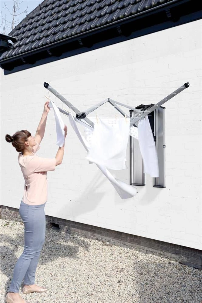 Brabantia WallFix prie sienos tvirt. džiov. 24 m - Metallic Pilkas