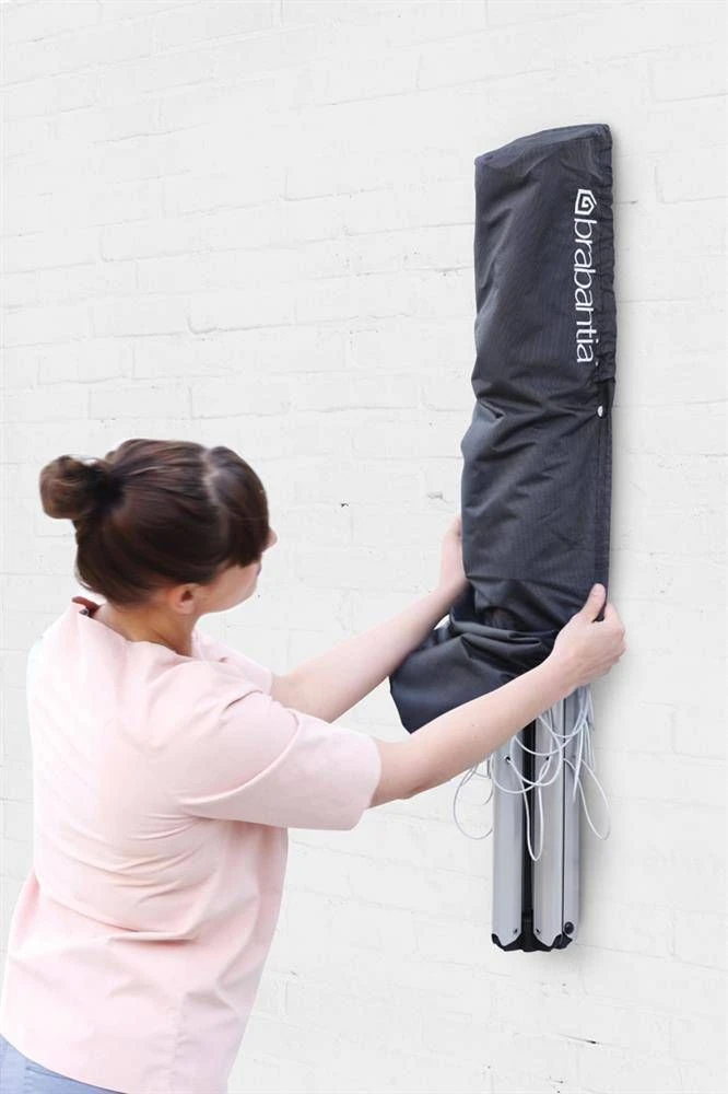 Brabantia Prie sienos tvirt. džiov. WallFix 24 m - Metallic Pilkas