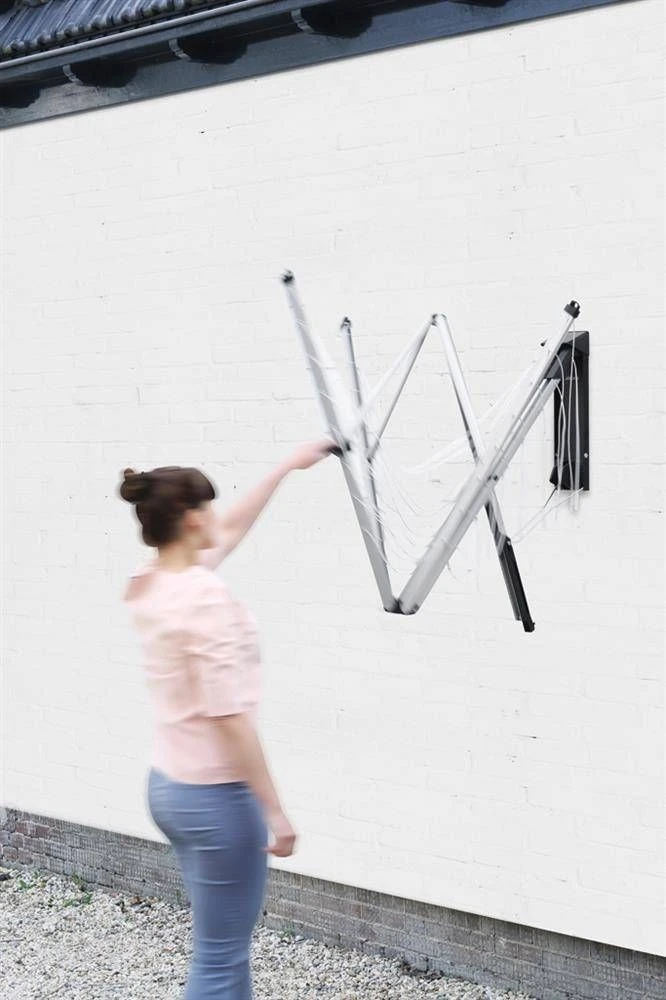 Brabantia Prie sienos tvirt. džiov. WallFix 24 m - Metallic Pilkas