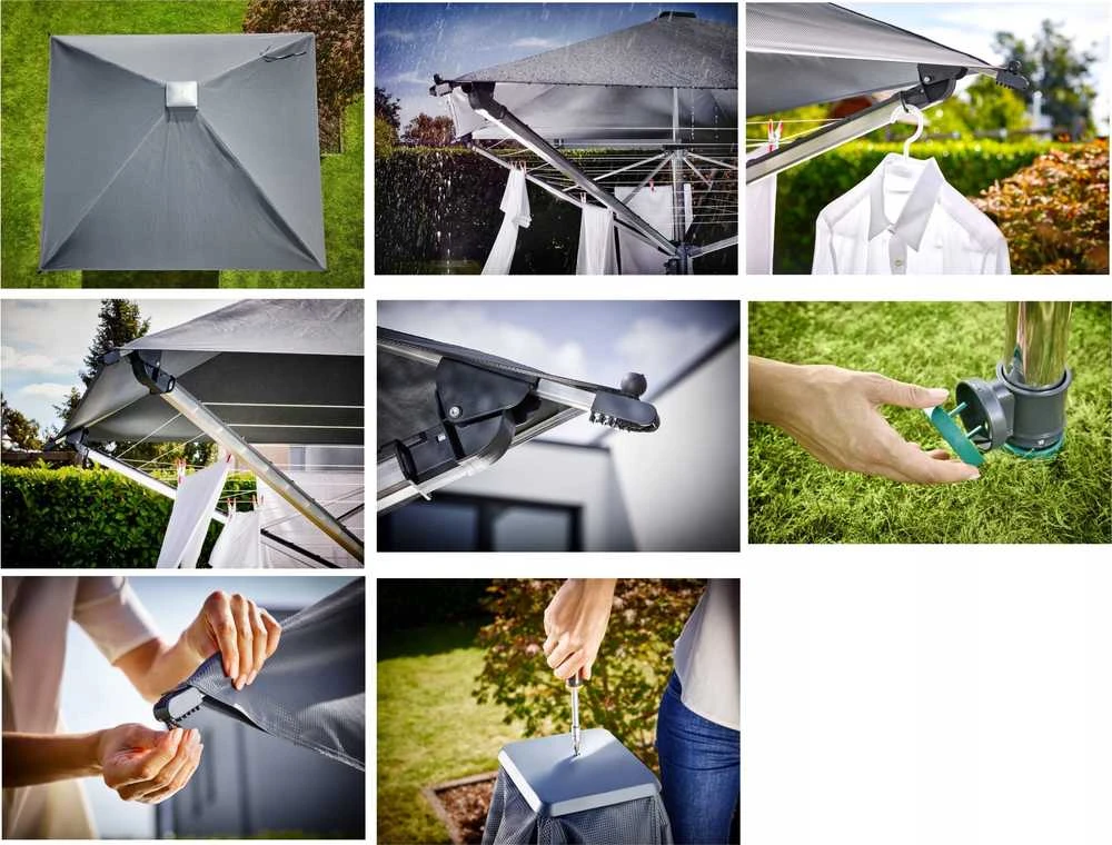 Leifheit | Burės, dengtos Rotejs LinoProtect 400 4006501821003 | Pilka