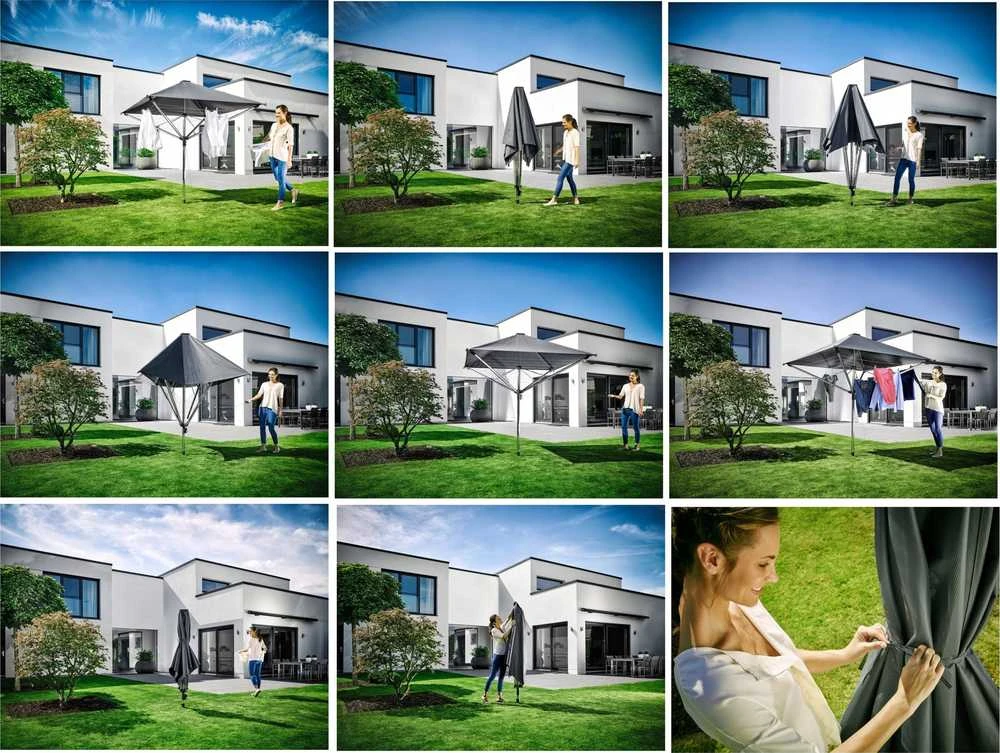 Leifheit | Burės, dengtos Rotejs LinoProtect 400 4006501821003 | Pilka