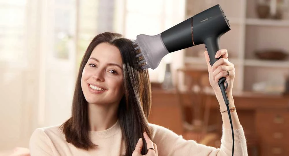 Plaukų džiovintuvas Philips 5000 BHD538/30 Sulankstomas Juoda