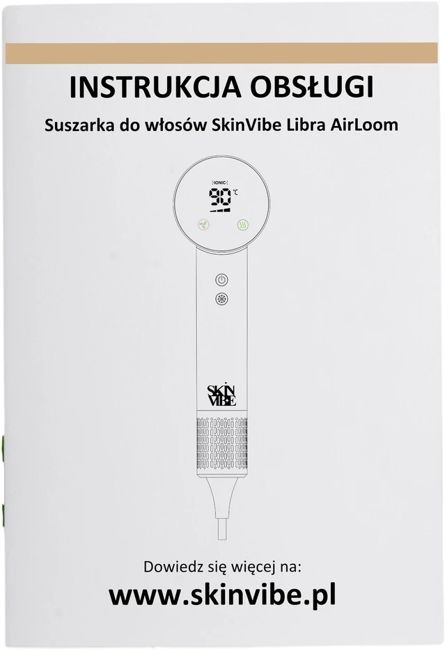 Plaukų džiovintuvas Nezatříděno Džiovintuvas SkinVibe Libra AirLoom (SV-002BK)