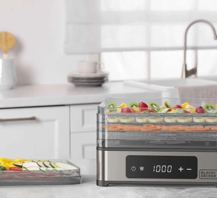 juodas+decker Juodas & Decker BXDE401E Fruit, Mushroom and Vegetable Dehydrator