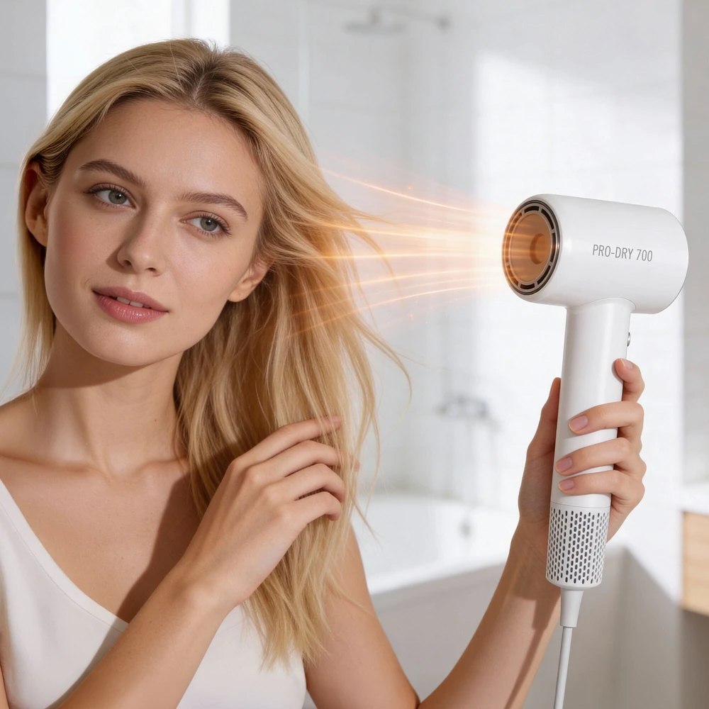 Džiovintuvas TEESA PRO DRY 700 plaukų džiovintuvas, juodas