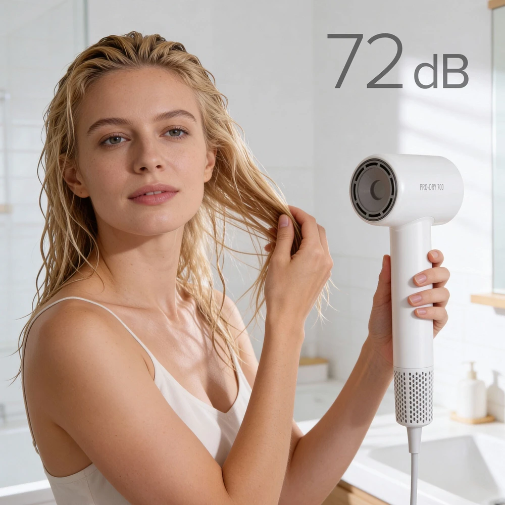 Džiovintuvas TEESA PRO DRY 700 plaukų džiovintuvas, juodas
