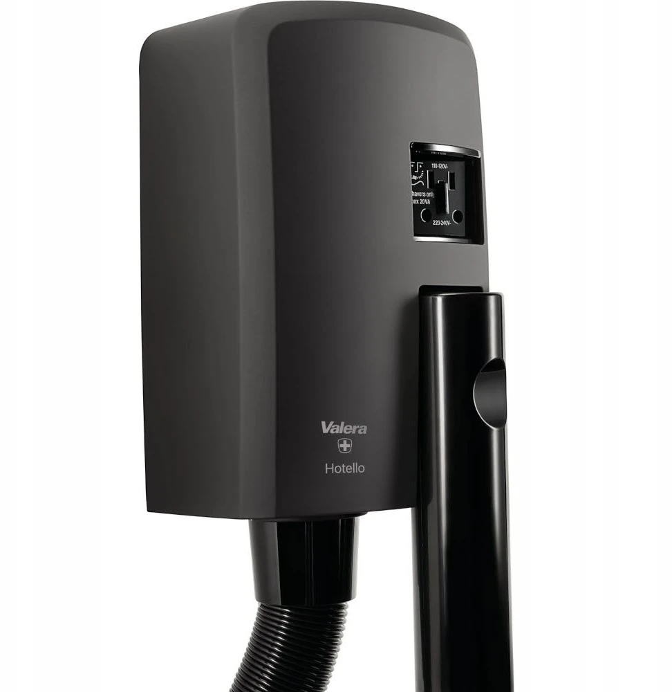 Plaukų džiovintuvas VALERA HOTELLO 1200W MATOWA Juoda
