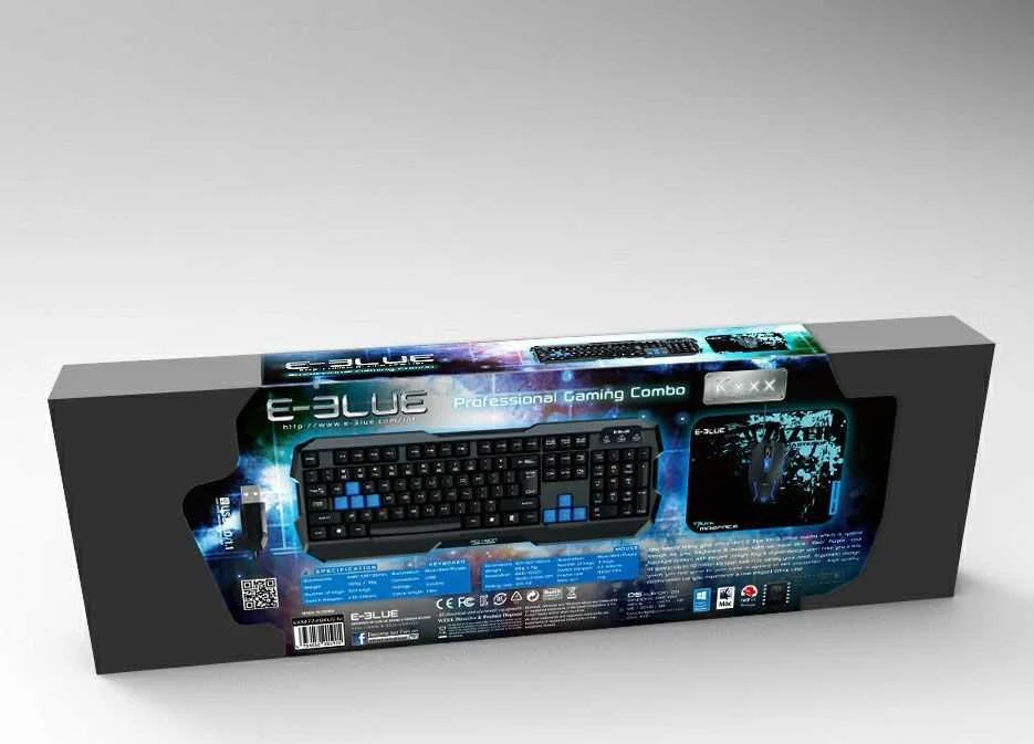 E-Blue E-Mėlyna E-Mėlyna Auroza X1 LED juodos ir raudonos spalvos fotelis + Polygon žaidimų rinkinys (EEC301P)