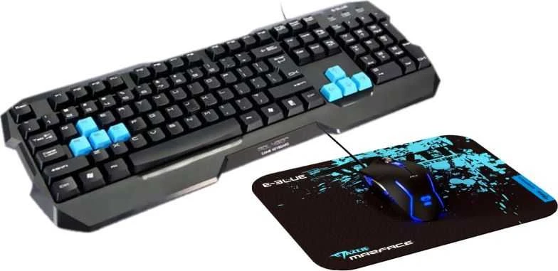 E-Blue E-Mėlyna E-Mėlyna Auroza X1 LED juodos ir raudonos spalvos fotelis + Polygon žaidimų rinkinys (EEC301P)