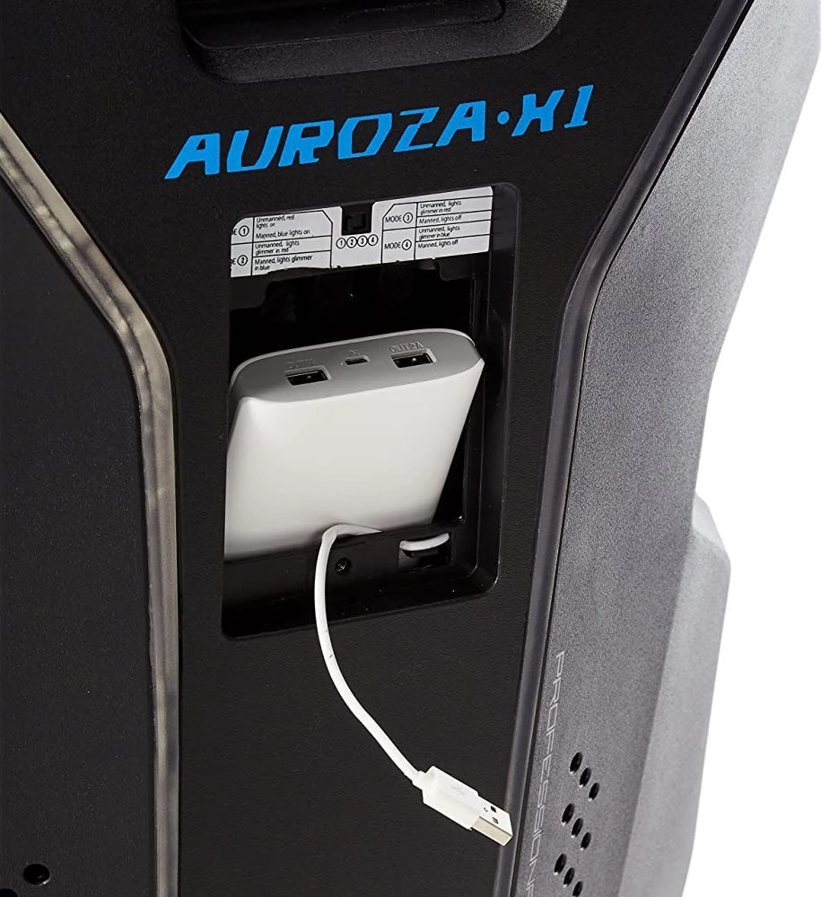 E-Blue E-Mėlyna E-Mėlyna Auroza X1 LED juodos ir raudonos spalvos fotelis + Polygon žaidimų rinkinys (EEC301P)