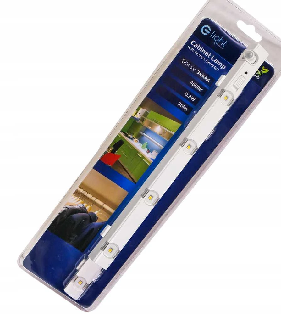 E-LIGHT ŠVIESTUVAS TVIRTINAMAS 0.3W 30LM 4000K 3XAAA