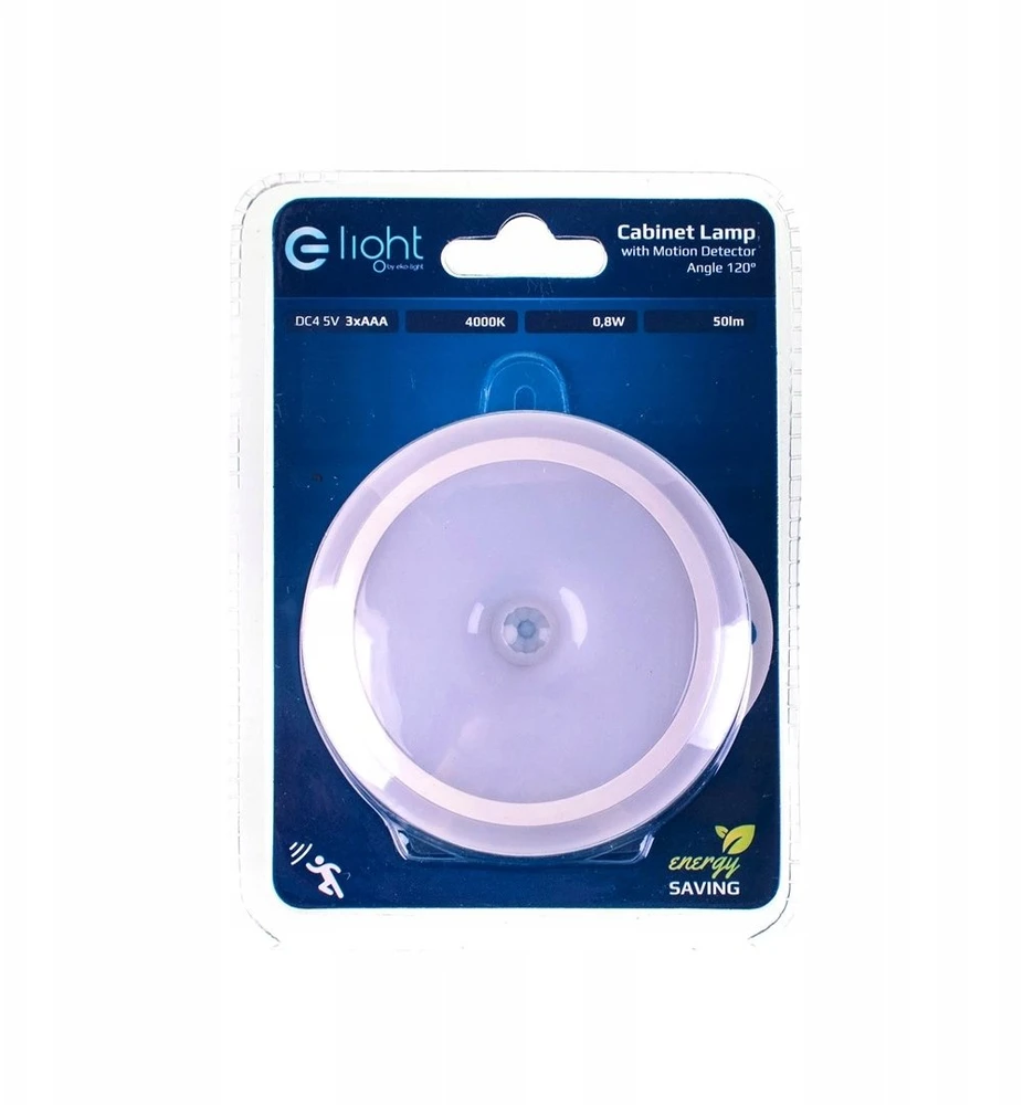 E-LIGHT ŠVIESTUVAS TVIRTIN 0.5W 50LM 4000K 3XAAA