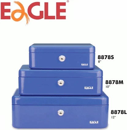 Eagle Cash Box 8878L Mėlyna