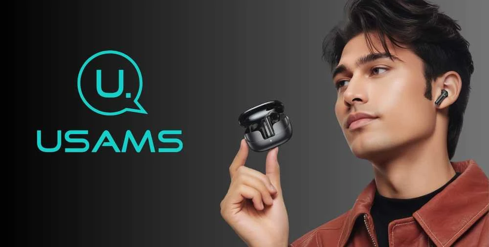 Ausinės Bluetooth TWS USAMS IF27 belaidės baltos spalvos