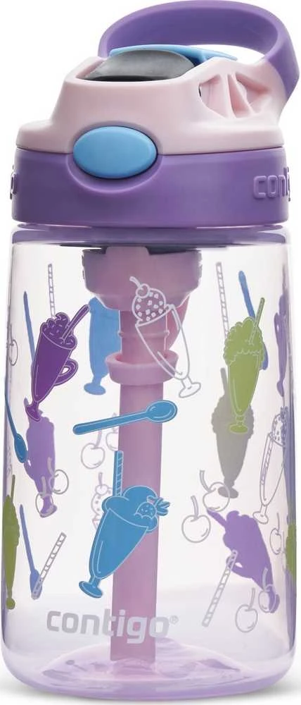 Contigo Easy Clean PP Strawbery Shakes 420ml violetinė