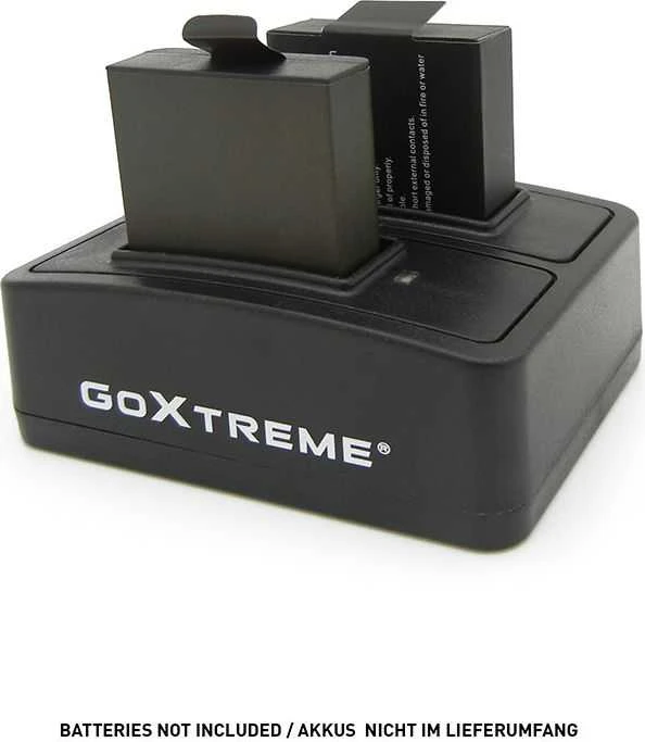 Easypix „GoXtreme“ akumuliatoriaus įkroviklis, skirtas „Juodas Hawk“ ir „Stage“.