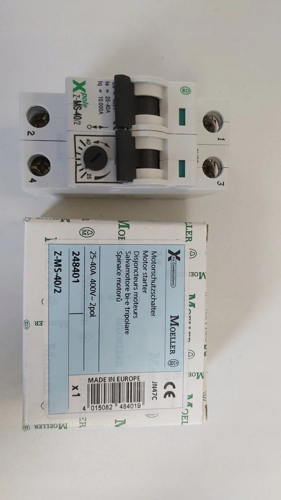 Eaton 2 polių variklio jungiklis 18,5 kW 25-40A Z-MS-40/2 248401