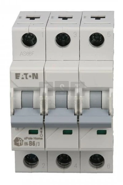 Eaton 286594 Grandinės pertraukiklis 3P B 50A 6kA AC PL6-B50/3 286594