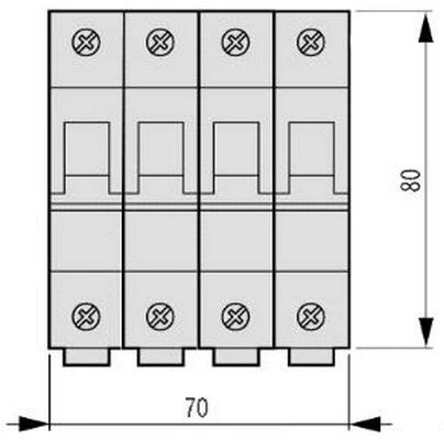 Eaton miniatiūrinis grandinės pertraukiklis FAZ-C16 / 3N 3 + NC 16A 15kA 278975