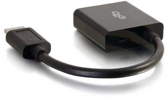 CABLESTOGO C2G HDMI į VGA adapteris - HDMI į VGA keitiklio adapteris - 1080p - vaizdo keitiklis - HDMI - VGA - juodas (C2G41350)