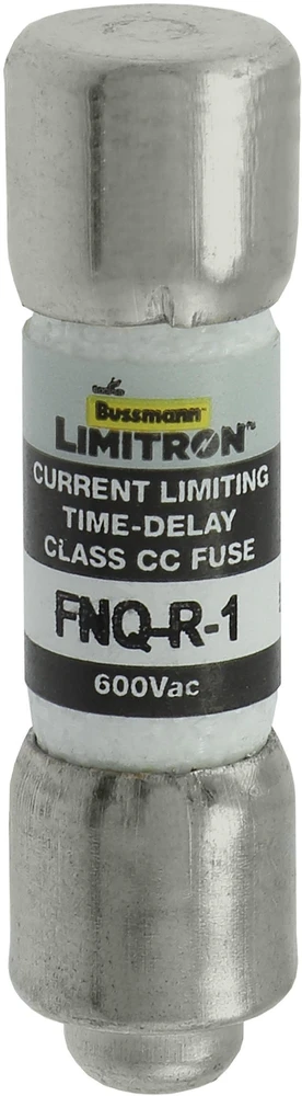 Eaton Saugiklio įdėklas cilindrinis 10x38mm 1A 600V AC, CC klasė, lėtai veikiantis FNQ-R-1