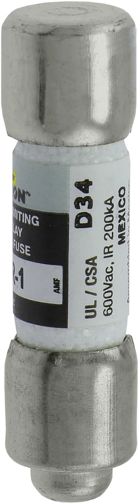 Eaton Saugiklio įdėklas cilindrinis 10x38mm 1A 600V AC, CC klasė, lėtai veikiantis FNQ-R-1
