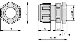 Eaton V-M20-M20 KABELIŲ KLIJAI