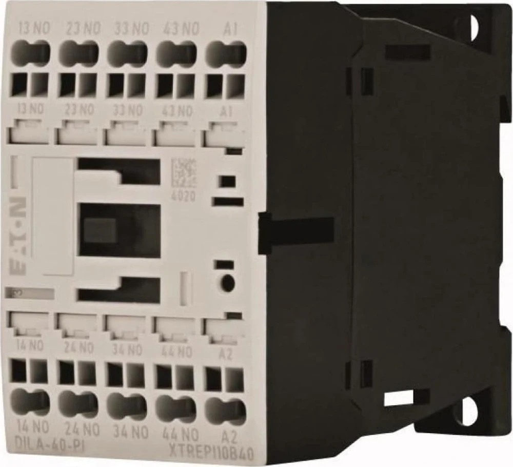 Eaton DILA pagalbinis kontaktorius 24VDC 4Z spyruokliniai gnybtai DC push-In veikimas 199208